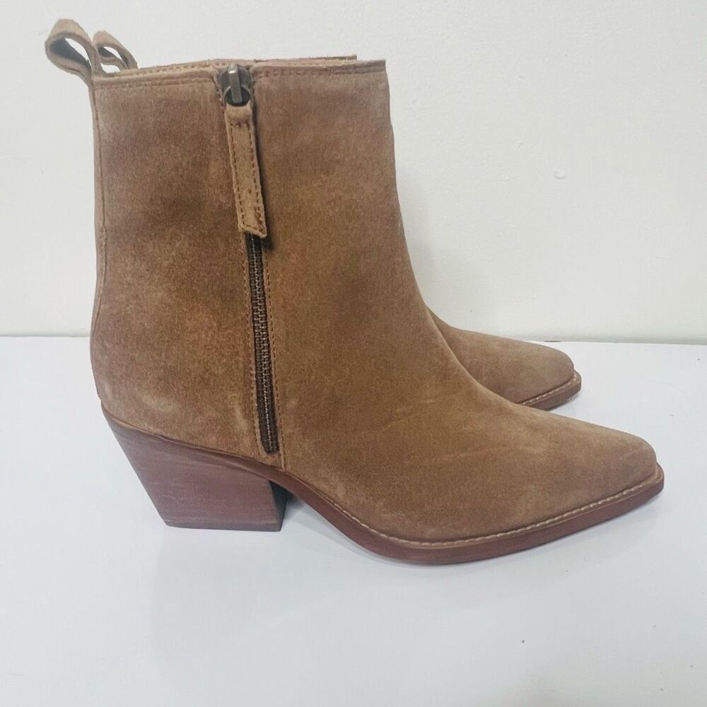 House of Harlow 1960 Brown Suede Western Ankle Boots NWT! Sz 8